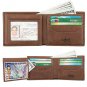 Wallets for Men RFID Blocking Trifold Genuine Leather Wallet With 2 ID Window