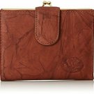 Buxton Heiress Double Cardex Wallet, Mahogany, One Size