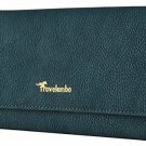 Travelambo Womens Wallet Faux Leather RFID Blocking Purse Credit Card Clutch (Gr