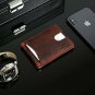 Travel Wallet RFID Blocking Slim Genuine Leather Thin Minimalist Front Pocket