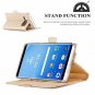 Samsung Galaxy Note 8 Wallet Case Card Slots Mirror PU Leather Strap Slim Gold