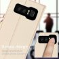Samsung Galaxy Note 8 Wallet Case Card Slots Mirror PU Leather Strap Slim Gold