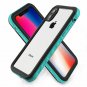 iPhone X Waterproof Case IP68 Dirtproof Built-in Screen Protector Black Blue NEW