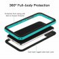 iPhone X Waterproof Case IP68 Dirtproof Built-in Screen Protector Black Blue NEW