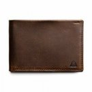 Andar Leather Slim Bifold Wallet  The Ambassador (Dark Brown) New