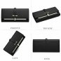 Clearance RFID Blocking Leather Wallet for Women Slim Clutch Purse Long Designer
