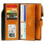Itslife Women's RFID Blocking Large Capacity Luxury Wax Genuine Leather Cluth
