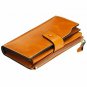 Itslife Women's RFID Blocking Large Capacity Luxury Wax Genuine Leather Cluth