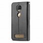 Moto Z2 Force Case Wallet Stand Slim Fit Heavy Duty Shock Resistant Flip Black