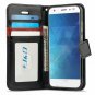 Moto Z2 Force Case Wallet Stand Slim Fit Heavy Duty Shock Resistant Flip Black
