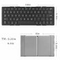 TNP Foldable Wireless Bluetooth Keyboard UltraSlim Aluminum Portable Mini Keybo
