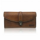 Women's Ladies Genuine Leather Wallet Large Handmade Dip Dye Card Holder Purse