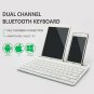 HENRYTECH Wireless Bluetooth KeyboardUltraThin Rechargeable Keyboard 2.4GHz Port