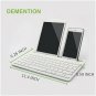 HENRYTECH Wireless Bluetooth KeyboardUltraThin Rechargeable Keyboard 2.4GHz Port
