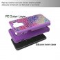 Galaxy A7 2018 / A8 Plus 2018 Case Dual Layer Hybrid Glitter Bling Shockproof