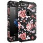 iPhone 6s Plus Case Hybrid Heavy Duty High Impact Resistant Hybrid Cover Black