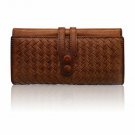 Wallets for Women Genuine Leather Handmade Ladies Woven Wallet Purse Knittin