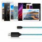Type C Cable charger cable light up Visible Flowing EL Light LED Light USB C to