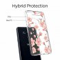 LG V40 Case AntiScratch Shockproof Hard Back Lightweight Crystal Clear Flower
