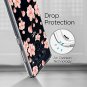 LG V40 Case AntiScratch Shockproof Hard Back Lightweight Crystal Clear Flower