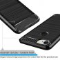 Google Pixel 3 Case, Carbon Fiber Shock Resistant Brushed Texture Soft TPU Black