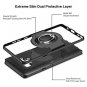 Samsung Galaxy Note 9 Case With Ring Holder Kickstand Shockproof Grip Black
