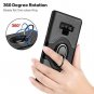 Samsung Galaxy Note 9 Case With Ring Holder Kickstand Shockproof Grip Black