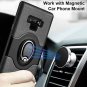 Samsung Galaxy Note 9 Case With Ring Holder Kickstand Shockproof Grip Black