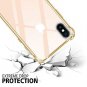 iPhone Xs Max Case PC Shock Absorption Hybrid Shockproof Slim Fit Cover Gold