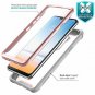 LG G7 Case Bumper Full Î’ody Rugged Built Iin Screen Protector Clear Back Pink