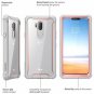 LG G7 Case Bumper Full Î’ody Rugged Built Iin Screen Protector Clear Back Pink