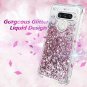 LG V40 Glitter Case Hybrd Liquid Floating Luxury Sparkle Bling Slim Rose Gold
