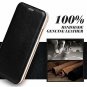 iPhone Xs Wallet Slim Case Genuine Leather Card Slots Kickstand Cover Black New