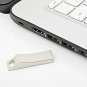 Aiibe 32GB USB Flash Drive Metal Thumb Drive USB Memory Stick Silver