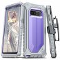 Samsung Galaxy Note 8 Armor Case Hybrid Belt Clip Shockproof Slim Purple Gray