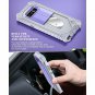 Samsung Galaxy Note 8 Armor Case Hybrid Belt Clip Shockproof Slim Purple Gray