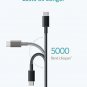 Anker USB C Cable 2Pack 6Ft Premium Nylon USBC to USBA Fast Charging Type C Cabl