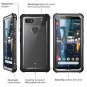 Google Pixel 3 Case i Blason Ares Full Body Rugged Clear Bumper Case with Bui