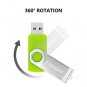 Exmapor USB 2.0 Flash Drive 32GB Swivel Thumb Drives 5 Mixed ColorsBlack Blue Re
