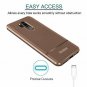 LG G7 Silicone Cover Case Flexible TPU Anti Slip Lightweight Slim Fit Brown