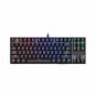 Gaming Mechanical Keyboard Backlit Illuminated Blue Switches For PC Gaming Black