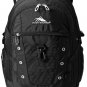 Backpack Fabric Polyester Large Tablet Computer Sleeve Padded Back Panel Black
