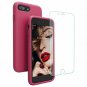 iPhone 8 Plus / iPhone 7 Plus Case Liquid Silicone Screen Protector Rose Red