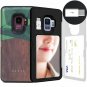 Galaxy S9 Wallet Case Dual Layer Credit Card Inner USB Type C Adapter Wood NEW