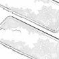 Google Pixel 3 Case, Pixel 3 Case, Huness TPU Grip Bumper and Clear Flower Trans