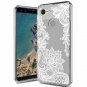 Google Pixel 3 Case, Pixel 3 Case, Huness TPU Grip Bumper and Clear Flower Trans