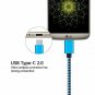 USB Type C Cable, FiveBox 5Pack 6FT Type C Charger Charging Cord Compatible LG S