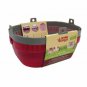 Pet Carrier Travel Well Ventilated Ridged Non-slip Floors Durable Red/Grey