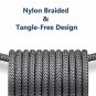 JSAUX USB Type C Cable2Pack 6.6FTUSBC to USB A Fast Charger Nylon Braided Cord c