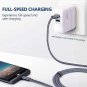 JSAUX USB Type C Cable2Pack 6.6FTUSBC to USB A Fast Charger Nylon Braided Cord c
